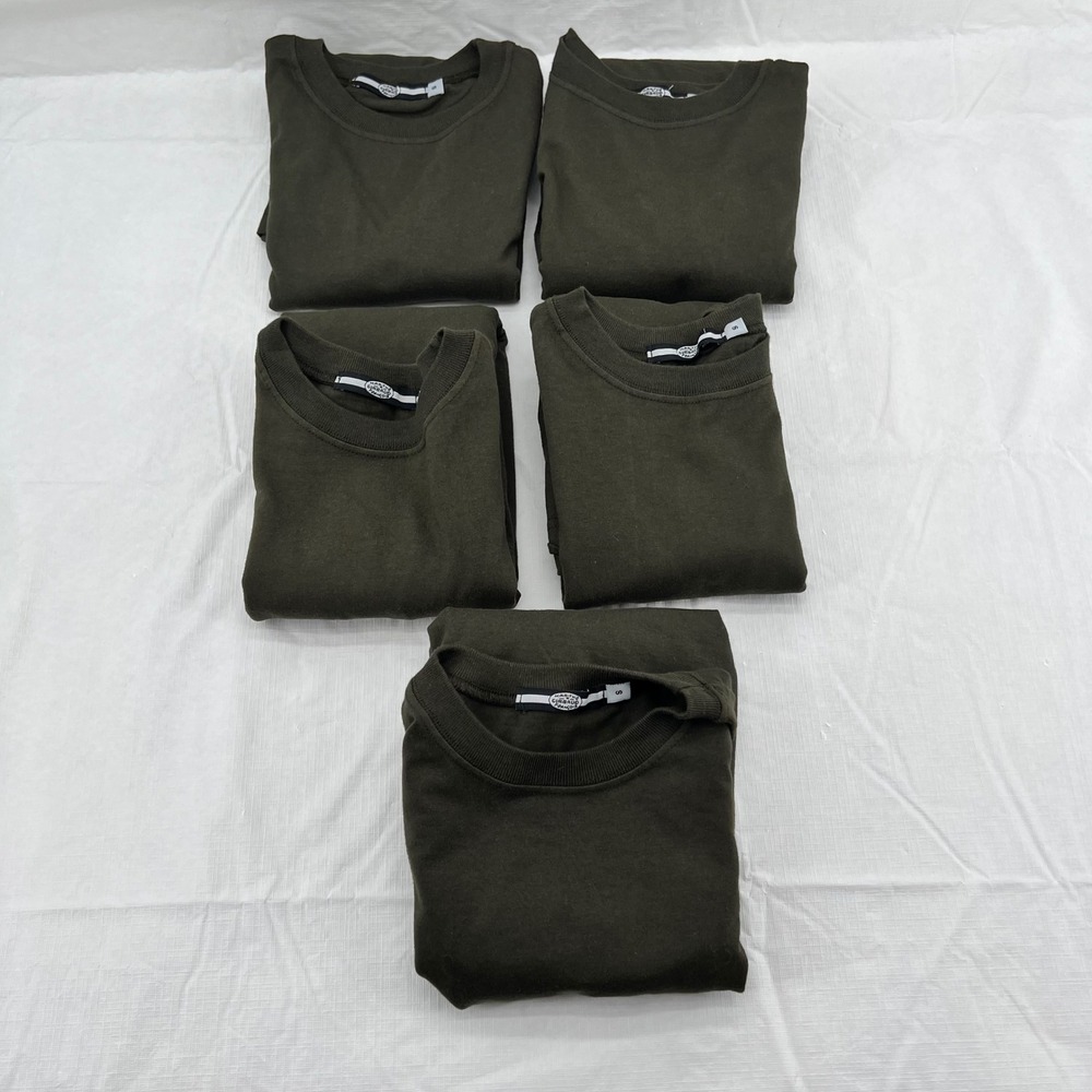 Marithe Francois Girbaud‎ Kids Olive Green Long Sleeve T-Shirt Crew Neck Size S